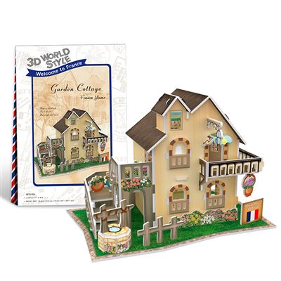Puzzle 3D WORLD STYLE ESTILO CLASICO FRANCIA Casa con jardín DAM Multicolor
