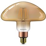 PHILIPS LED Mushroom Vintage Filament 5 equivalente 30W E27 - Claire Ambrée comp. Regulable blanco cálido