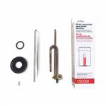 Kit de Recambios para Termos Eléctricos, Resistencia Curva + Ánodo de Magnesio + Junta de Goma + Tornillo de fijación