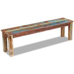 Banco vidaXL madera maciza reciclada 160x35x46 cm