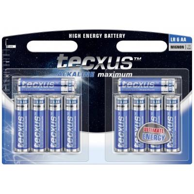 Pilas Alcalinas Tecxus aa (8 + 2 Gratis)