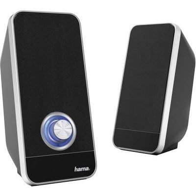 Hama Sonic LS-206 Altavoces 2.0 Negro/Gris - Imagen 2