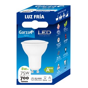 Bombilla LED GU10 8W 110º 700 lumenes 65K