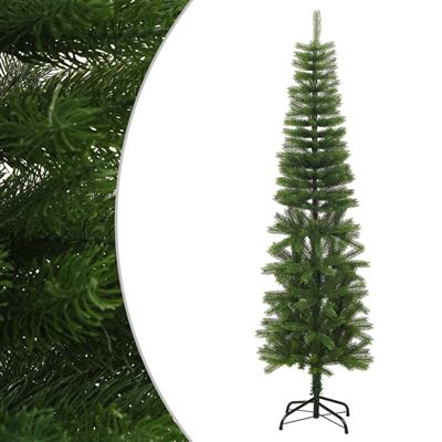 Árbol de Navidad artificial estrecho con soporte vidaXL PE 180cm