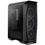 Caja PC ATX Aerocool AEROONEECLIPSE Negra, 4 Ventiladores 12cm RGB, Panel Lateral