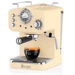 Cafetera exprés Swan SK22110BN retro crema