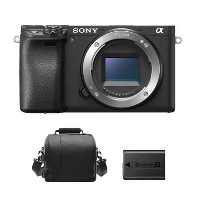 Sony Negro A6400 Body +Bolsa + Np-Fw50 Battery