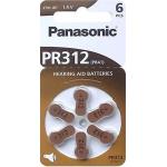 Panasonic PR 312 Pilas para audífonos Zinc Air 6 unds Rad