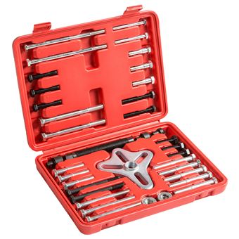 Extractor de volantes set universal de 46 piezas, Rojo