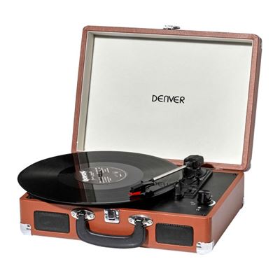 Tocadiscos Retro Denver Vpl-120 Br Marrón