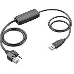 Plantronics 936992 - Cable de Señal (usb 2.0 a, 3.5 mm + Rj45) Color Negro