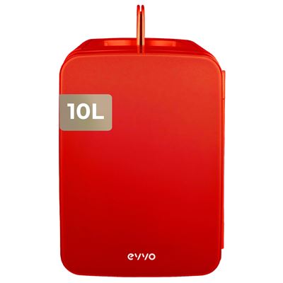 Nevera Portátil EVVO F10 de 10 L con Función de Frío y Calor, Silenciosa y Compacta para Hogar, Oficina y Coche