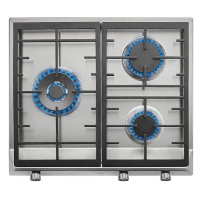 Placa De Gas Teka Ex6013g 3 Fuegos 60cm 8550w Inox