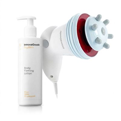Pack Masajeador Anticelulítico Vibratorio Con Infrarrojos 5 En 1 Y Loción Corporal Reafirmante Rice Joyfirm 250 Ml Innovagoods