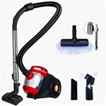 Aspiradora Sin Bolsa Ligera EFFEKTIV 1000X 1,5L 1200W 85000Pa Filtro HEPA Lavable Compacta Rojo