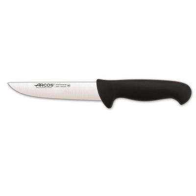 Cuchillo De Carnicero Arcos Colour - Prof 291525 De Acero Inoxidable Y Mango Ergonómico - Negro