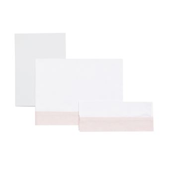 Sabana Cuna 3 Pcs (Cuna 60) 100X165 Cm Star Rosa