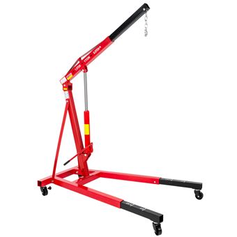 Grúa elevador para motor 2000kg, peso propio 123kg, Rojo