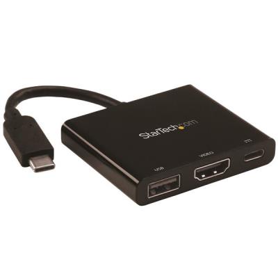 Startech Adaptador Multifunción Usb-C A 4K Con Entrega De Potencia Y Puerto Usb-A