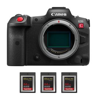 Cámara EVIL Canon EOS R5 C Cuerpo + 3 SanDisk 64GB Extreme PRO CFexpress Type B + PDF MCZ DIRECT 20 Técnicas para mejorar tus fotos - 1