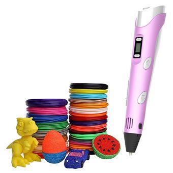 Lápiz de dibujo 3D Imeb DB3 + 5 colores aleatorios 10 Metros Extra PLA/ABS  Bolígrafo Lápiz Juguete de Aprendizaje para Niños Rosa - Impresora 3D - Los  mejores precios