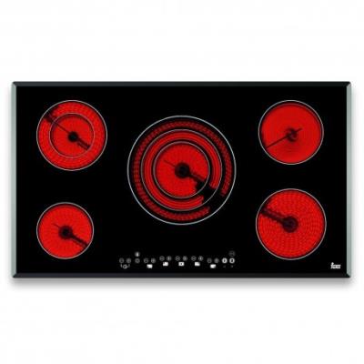Placa De Inducción Teka Tr 951 5 Zonas 90cm 8900w Negro