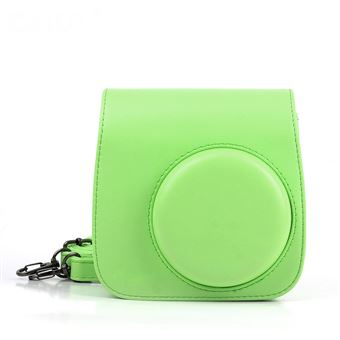 Funda protectora de cuero para Fujifilm Instax Mini 8/ 8 +/ 9, Verde - 1
