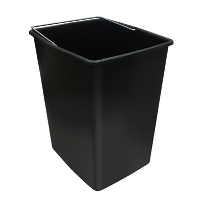 Cubo De Plástico De Repuesto Arregui Cbz00422, 17l, Para Basic, Top, Round Y Ecoclas, Negro