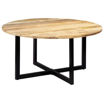 Mesa de comedor vidaXL madera maciza de mango 150x73 cm - 1