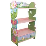 Fantasy Fields Por teamson kids magic garden grande librería de madera para niños estantería 3 niveles y organizad w7500a