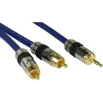 InLine 25m 2x RCA/3.5mm Premium - cables de audio y video - 1