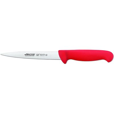 Cuchillo Lenguado Arcos 2900 Rojo Hoja 170 Mm