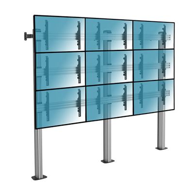 Soporte De Suelo Atornillable Kimex 031-2901k3 Para 9 Pantallas 50""-55