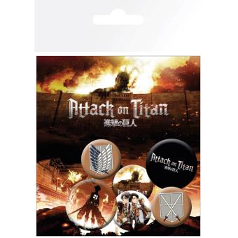 Pack de chapas Attack On Titan Personajes - 1