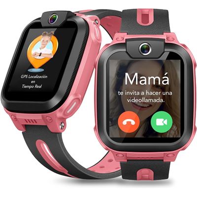 Smartwatch Infantil Imoo Z1 4g Reloj Gps Chat Sos Class Mode Waterproof Ipx8 Rosa