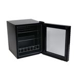 Cavevinum Cv17b Vinoteca pequeña para tintos y blancos acero inoxidable negro 43x48x52 cm 17