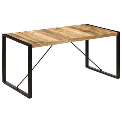 Vidaxl Mesa De Comedor Madera Maciza De Mango 160X80x75 Cm