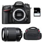Pack Nikon D7200 + Tamron 18-200 mm F/3.5-6.3 Di II VC + Bolsa + SD 4Go