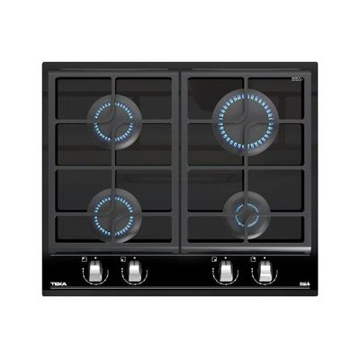 Placa De Gas Teka Gzc64300xbn Natural 4 Fuegos 60cm Negro