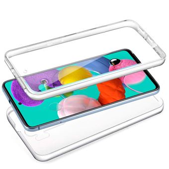 Cubierta completa 360º Gel transparente + Estuche de plástico duro para  Samsung Galaxy A51 - Fundas y carcasas para teléfono móvil - Los mejores  precios