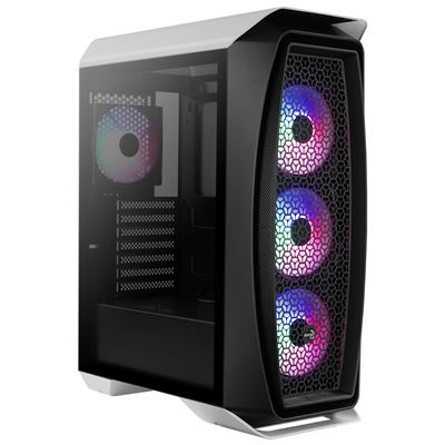 Caja PC MicroaTX Aerocool AEROONEFROST Blanca, 4 Ventiladores 120mm, Ventana Lateral