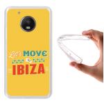 Funda Lenovo Motorola Moto G5 Silicona Gel Flexible WoowCase Let's Move To Ibiza - Transparente