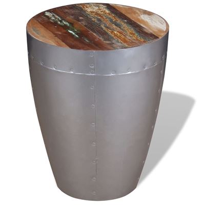 Vidaxl Taburete Aviador Madera Maciza Reciclada