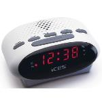 Ices ICR-210 Reloj Color blanco radio