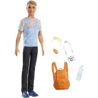 Barbie Vamos De viaje muñeco ken con accesorios regalo para niñas y 39 años mattel fwv15 colormodelo surtido barbietravel edad 3