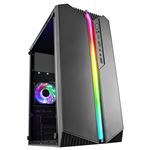 Caja PC Gaming Micro-ATX Mars Gaming MC-S1 Negro, Iluminación ARGB, Ventilador FRGB