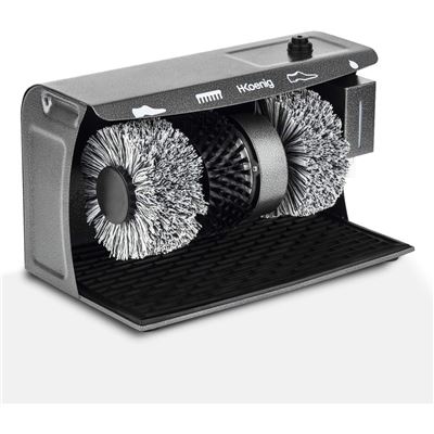 Lustrador De Zapatos Eléctrico Hkoenig U600 3 En 1, Pulidor, Dispensador De Cera, 120 W.
