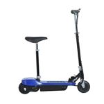 Patinete Eléctrico Scooter Plegable con Manillar y Asiento Ajustable - Color Azul - 78x40x96cm