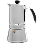 Cafetera italiana inducción Oroley Arges 4 tazas acero inox
