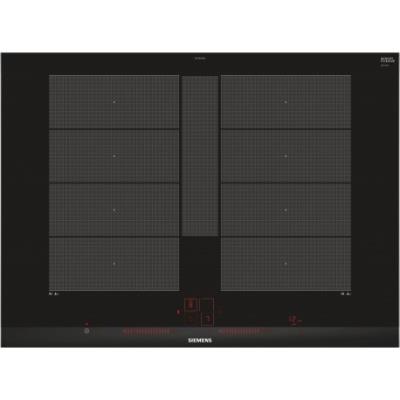 Placa De Inducción Siemens Ex775lye4e 2 Zonas Flex 70cm 7400w Negro